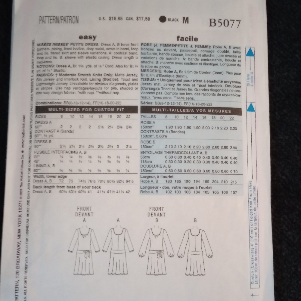 Uncut sewing patterns - Picture 5 of 9